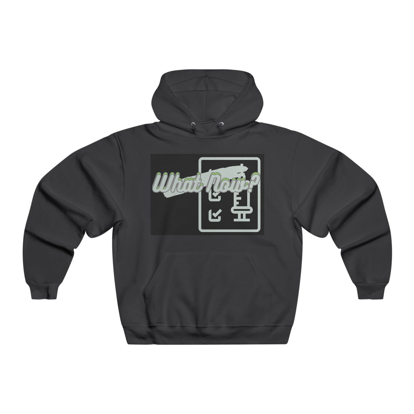 Trendy Graphic Hoodie - "What Now?" Streetwear (Green/Black)