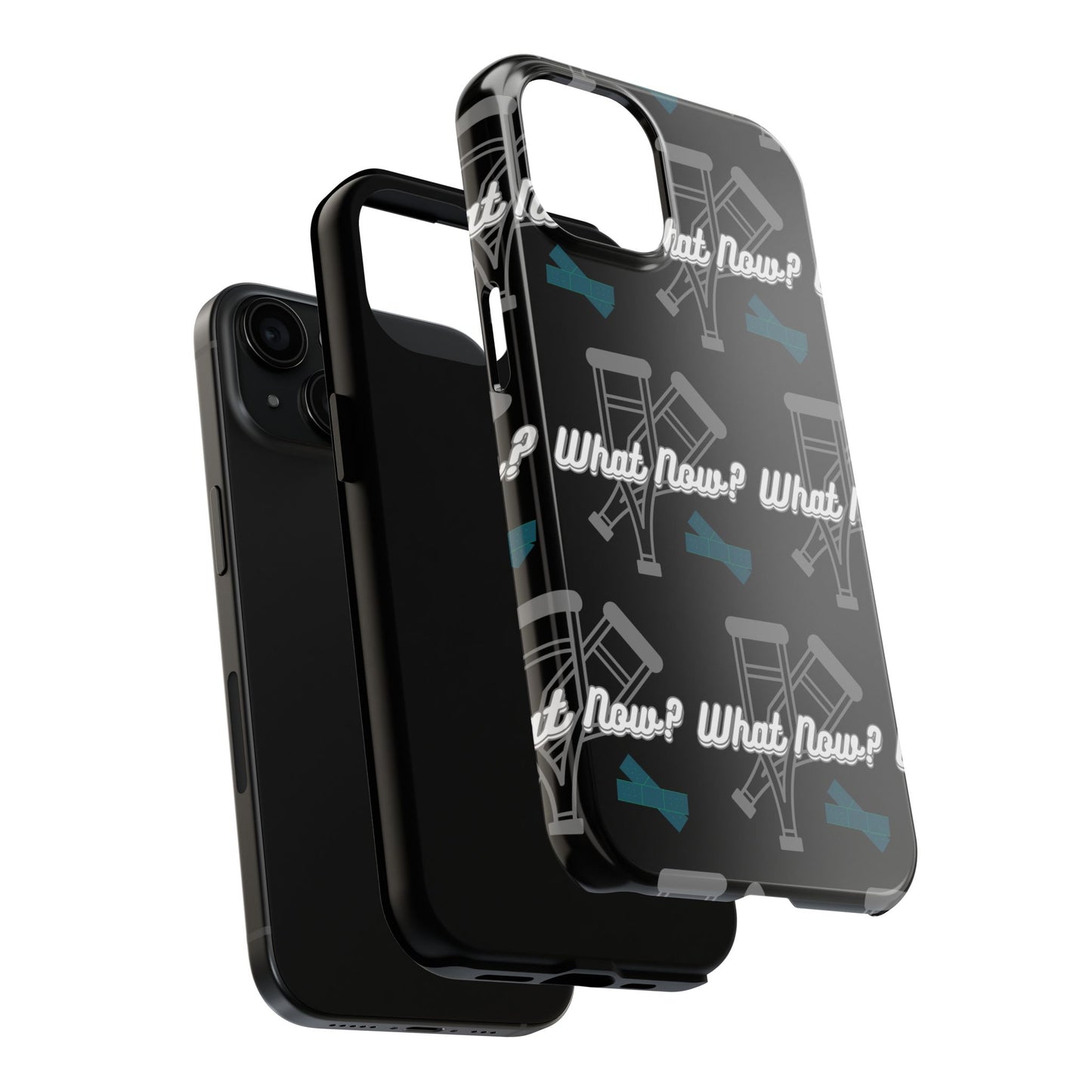 Stylish Tough Phone Case - What Now? - Unique Gift for Tech Lovers, Durable Cellphone Cover, Fun Accessories, Phone Protection