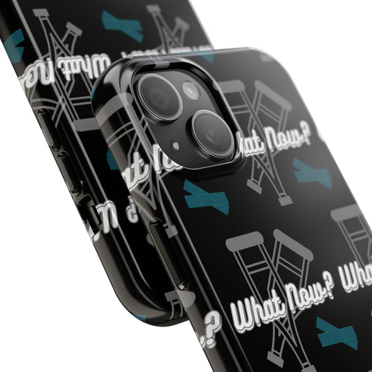 Stylish Tough Phone Case - What Now? - Unique Gift for Tech Lovers, Durable Cellphone Cover, Fun Accessories, Phone Protection