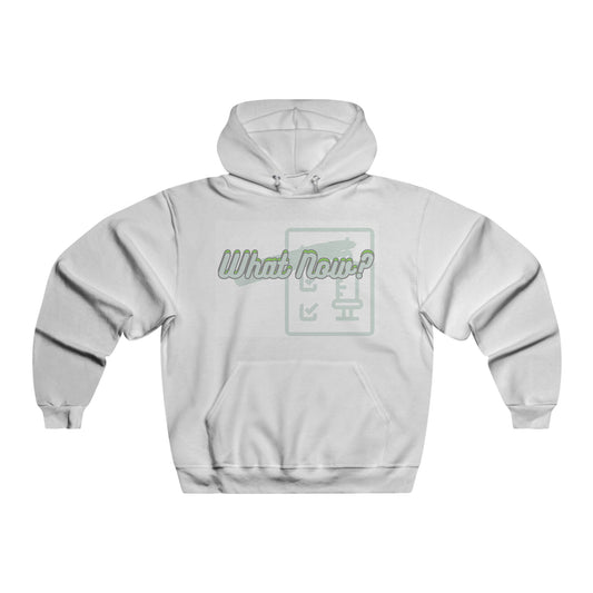 Hooded Sweatshirt "What Now?" Design - Urban/Metropolitan (White)